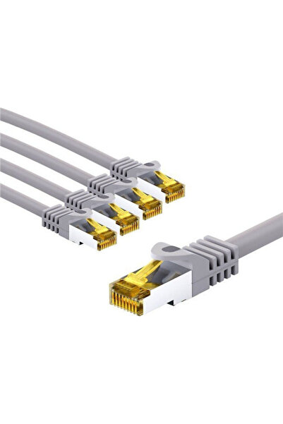 goobay Καλώδιο Ethernet S/FTP Cat.6a Gigabit 5μ Γκρι 5 Τεμάχια Κωδικός: 69497