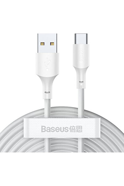 Baseus Simple Wisdom Καλώδιο USB 2.0 USB-C Αρσενικό - USB-A 40W Λευκό 1.5μ TZ...