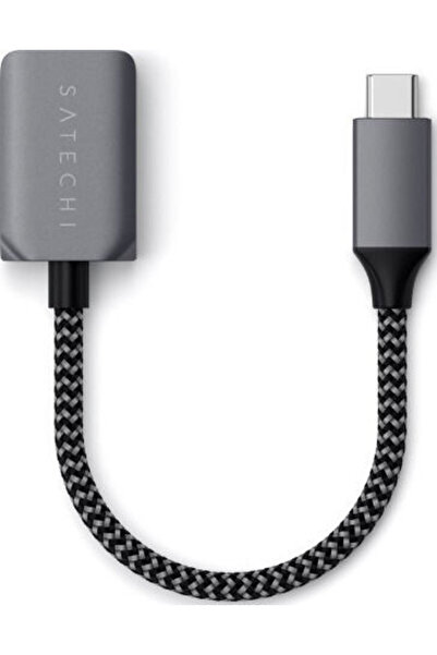 Satechi Μετατροπέας USB-C αρσενικό σε USB-A θηλυκό Γκρι 1 τεμάχιο ST-UCATCM