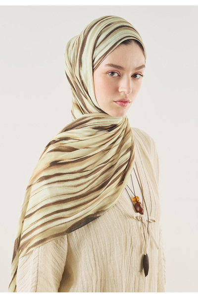 Freshscarfs Coffee Dark Batik Pattern Soft Viscose Shawl