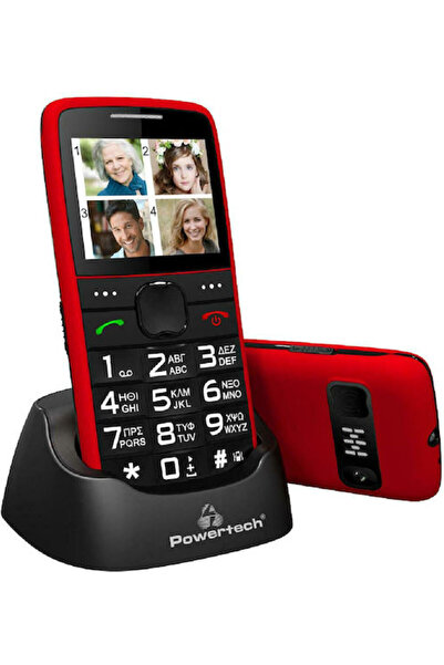 POWERTECH Sentry Κινητό Τηλέφωνο Διπλής SIM με Μεγάλα Κουμπιά (Μενού Ελληνικά...
