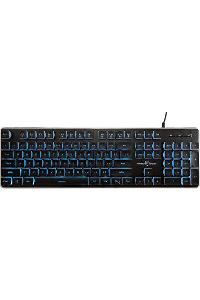 white shark Πληκτρολόγιο Gaming Tachi με φωτιζόμενα πλήκτρα (Αγγλικό US)