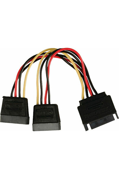 POWERTECH Καλώδιο SATA 15 ακίδων - SATA 15 ακίδων 0,15μ Πολύχρωμο (CAB-W012)