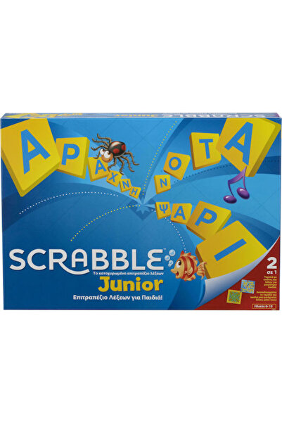 Mattel Games Επιτραπέζιο παιχνίδι Σκράμπλ Τζούνιορ Ελληνική Έκδοση για 2-4 πα...