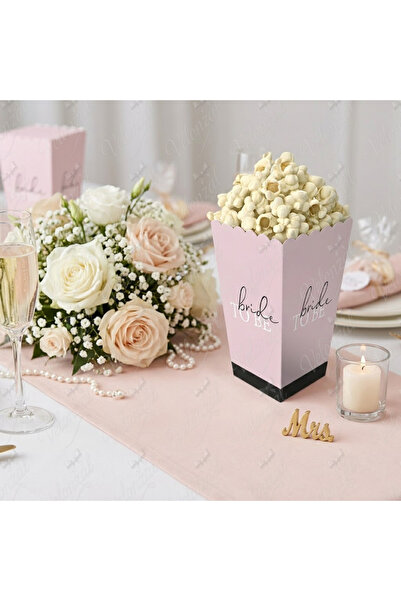VELONZAL Bride To Be ,Bekarlığa Veda Parti-Kutlama Temalı Patlamış Mısır (Pop...