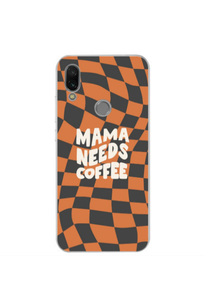 Other Xiaomi Redmi Note 7 Mama needs coffee Transparent Silicone TPU Θήκη