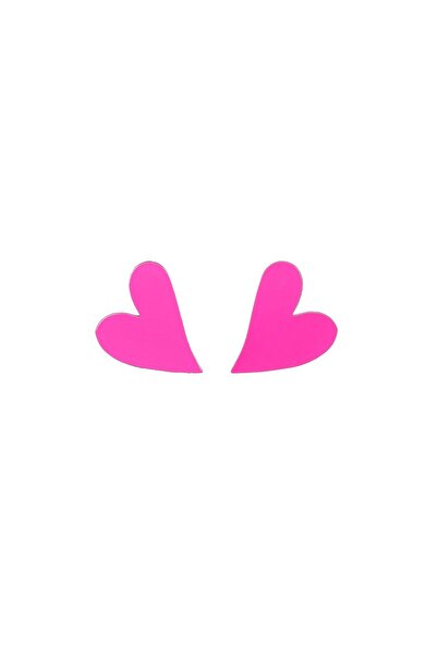 HAIArt Cercei Inima Mini - Fucsia Lăcuit