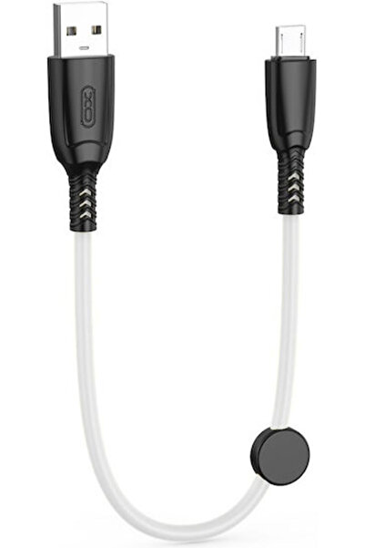 Xo NB247 0.25μ Κανονικό Καλώδιο USB 2.0 σε micro USB Λευκό