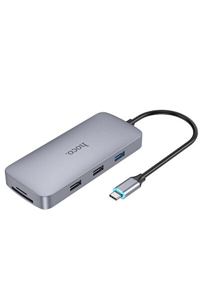 hoco. Hoco HB33 Εύκολος Σταθμός Σύνδεσης USB-C με HDMI 4K, PD, Ethernet και Υ...
