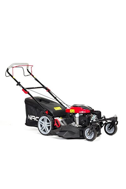 NAC Βενζινοκίνητο χλοοκοπτικό LS56-196L-JR2, 56 εκ., 3200 W (Μαύρο/Κόκκινο)