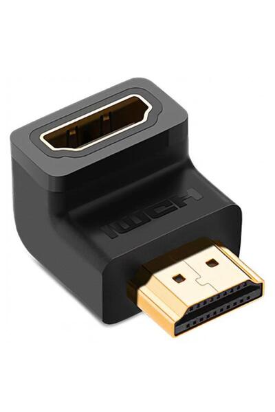 Ugreen Adaptor Video HD112 Up Angle, HDMI - HDMI, 4K, Negru