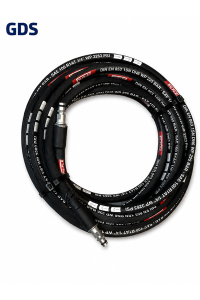 Universal Filflex 10 Metre Basınçlı Yıkama Hortumu 225 Bar 1/4" DN6 Quick Con...