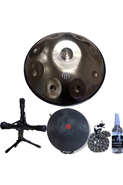 ARSHA FULL PAKET STEEL HANDPAN 9 nota Re Minör ( Stand +ÇANTA+BAKIM YAĞI VE K...