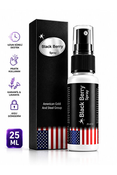 black berry Erkekler İçin Uzun Deneyim Etkili Masaj Spreyi 25 ml