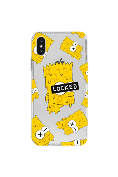 Other Apple iPhone Xs Bart Simpson Transparent Silicone TPU Θήκη