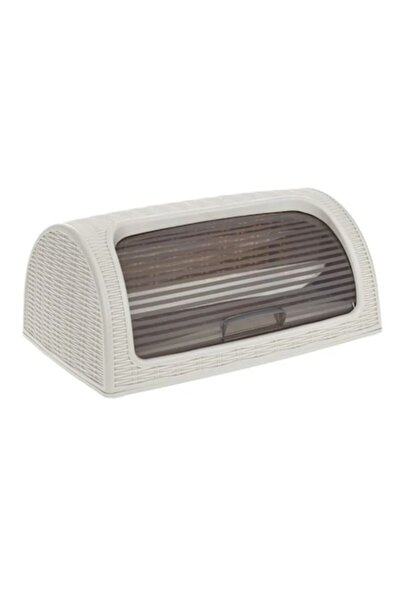 OEM Plastic bread box, ecru, 42x26x19cm