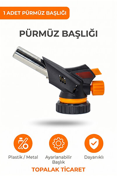TOPALAKTİCARET Dayanıklı Pürmüz Başlığı - Kolay Montaj Otomatik Çakmaklı Mutfak Kamp Pürmüzü ( Sadece Başlık Gönderilir)