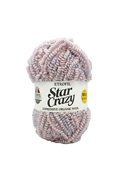 Etrofil Star Crazy pređa za pletenje, roza, 30% organska merino vuna, 65% akr...