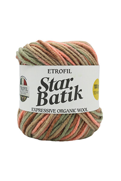 Etrofil Fir de tricotat Star Batik Maro Roz Verde Mink 75% Acrilic Premium 25...