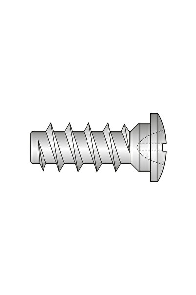 Rocast Set 200 x Eurosurub Cap Bombat O9 mm Pozidriv Filet Rar Otel Zincat-L 11