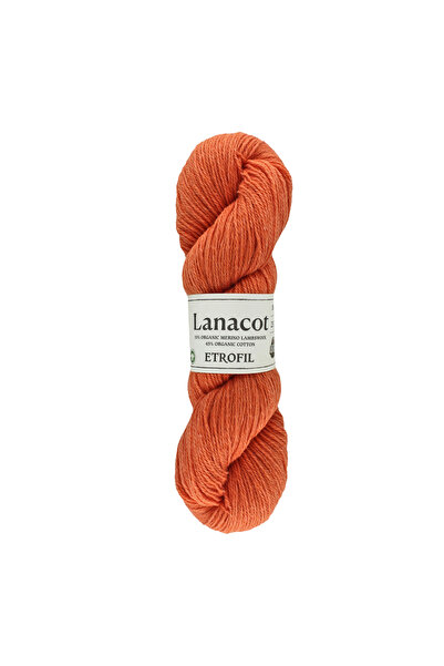 Etrofil Lanacot pređa za pletenje, 55% organska merino vuna, 45% organski pam...