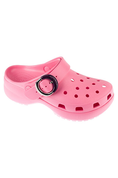 Crocs Sabot clasic cu platformă și cataramă, șlapi de damă