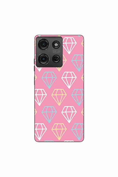 OEM Калъф, съвместим с Motorola Moto G75, от силиконов гел TPU, с диамантен д...