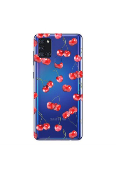 Other Samsung A21S Cherries Transparent Silicone TPU Θήκη