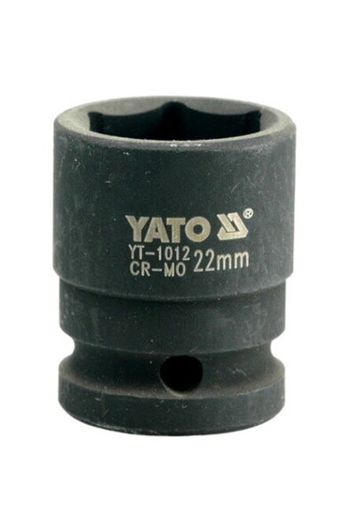 yato Cheie tubulara hexagonala de impact 1/2", 22mm, YT-1012
