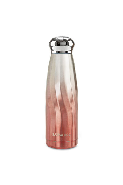Eazy Kids Double Walled Stainless Steel Water Bottle, 420ml Rose Gold