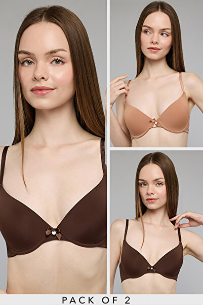 R&B 2 Pack Underwired Plunge Bras