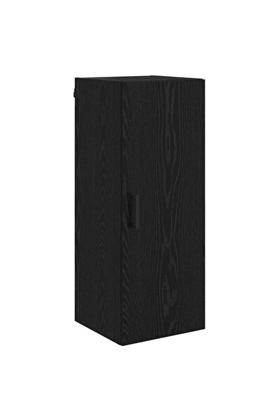 vidaxl Dulap montat pe perete Stejar Negru 34,5 x 34 x 90 cm