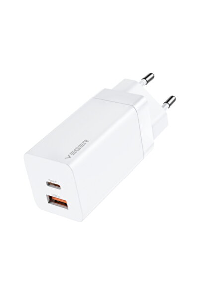 Veger Ασύρματος φορτιστής με θύρα USB-A και θύρα USB-C, Παροχή ισχύος 65W / Γ...
