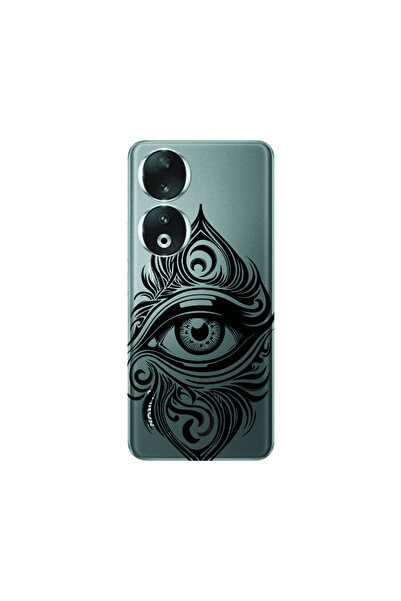 Other Honor 90 5G Eye patterned drawing Transparent Silicone TPU Θήκη