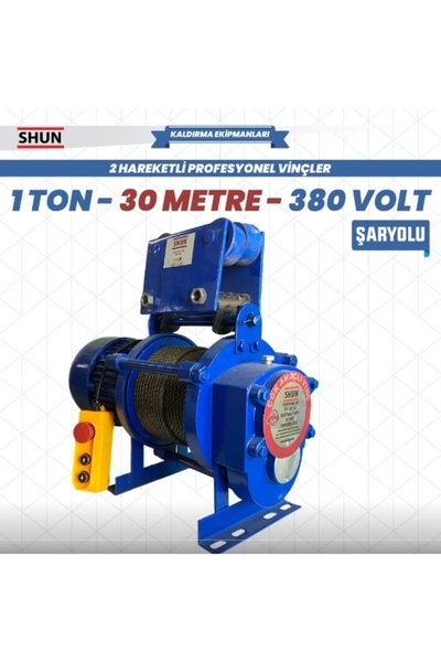 Hais VİNÇ PROF. ÇOK AMAÇLI 380 V 30 Mt 1000 Kg SHUN