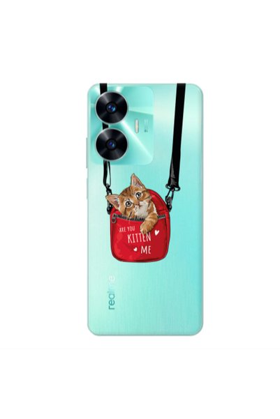 Other Realme C55 Kitten Me Transparent Silicone TPU Θήκη