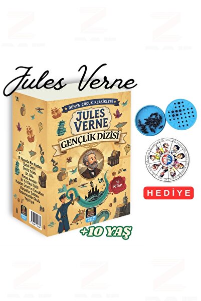 Mercan Okul Yayınları Jules Verne Gençlik Dizisi (10 Kitap) +10 Yaş, 4-5-6-7 ...
