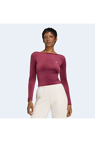 adidas Ess Velour Ls Kadın Spor T-shirt KR9145