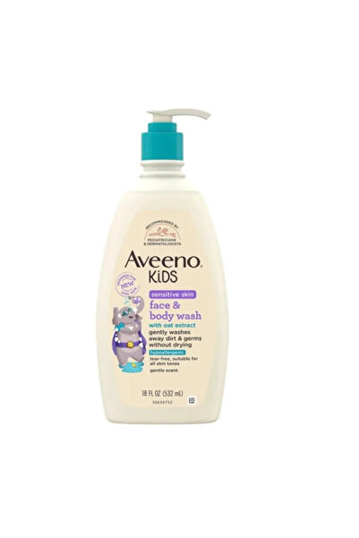 AVEENO Baby Face and Body Wash with Oat Extract for Sensitive Skin - 532ml