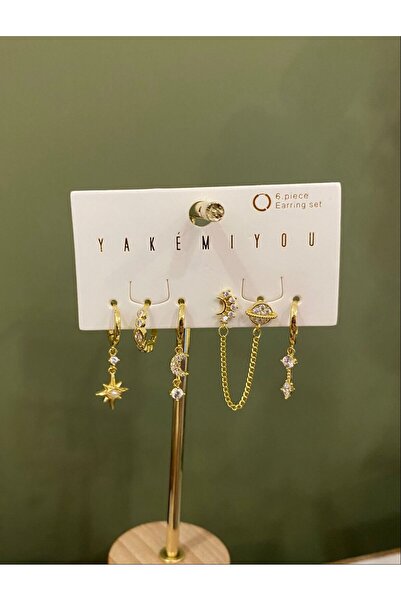 nunu takı Yakemiyou Sky Six Earrings