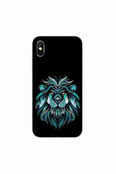 OEM Θήκη συμβατή με Apple iPhone XS Σιλικόνης Gel TPU με σχέδιο Αφηρημένο Λιο...