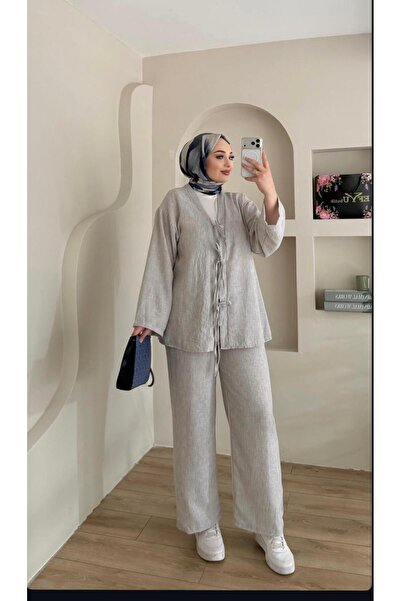 KILIF STORE مجموعة علوية وسفلية من الكتان