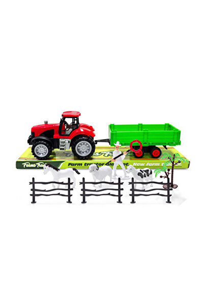 PlayFun Tractor Jucărie Fermă Funcțional Detașabil Plastic Cadou Băieți