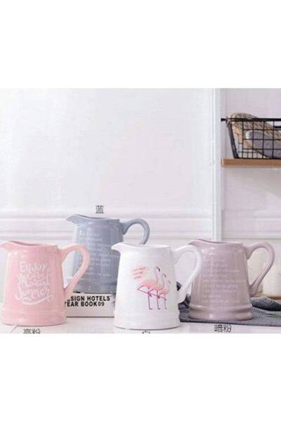 OEM Ceramic Vase "Flamingo Pitcher" Blue