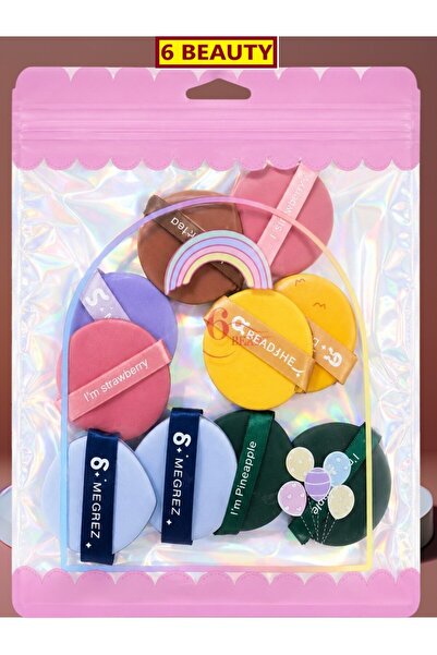 6 Beauty Beauty Blender Makeup Sponge Set and Soft Air Cushion Foundation Pad...