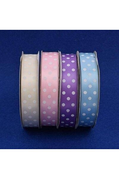 OEM Satin Ribbon with Polka Dots 2.5cm/50m Purple