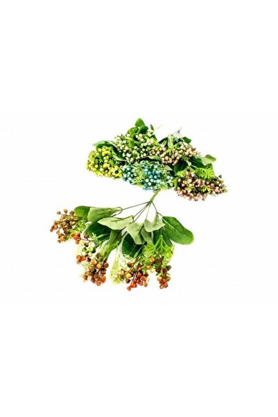 OEM Flori Artificiale Buchet Frunze Cu Bobite Mari Roz