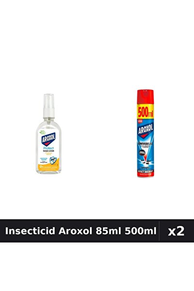 Aroxol Set 2 Insecticid - Loțiune Repelent 85ml + Spray 500ml - Protecție Ins...