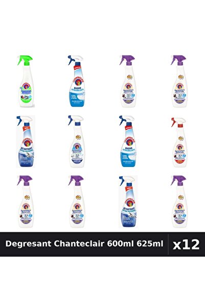Chanteclair Set 12 Degresant Universal 600ml 625ml - 7 Arome Asortate Curaten...