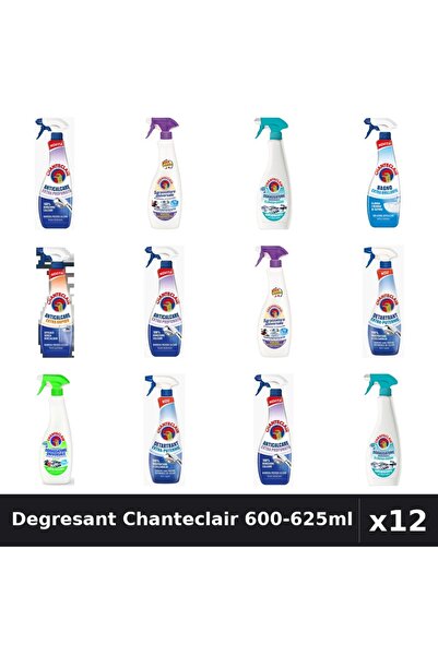 Chanteclair Set 12 Degresant Universal 600-625ml - Lavanda, Lămâie, Mosc Alb